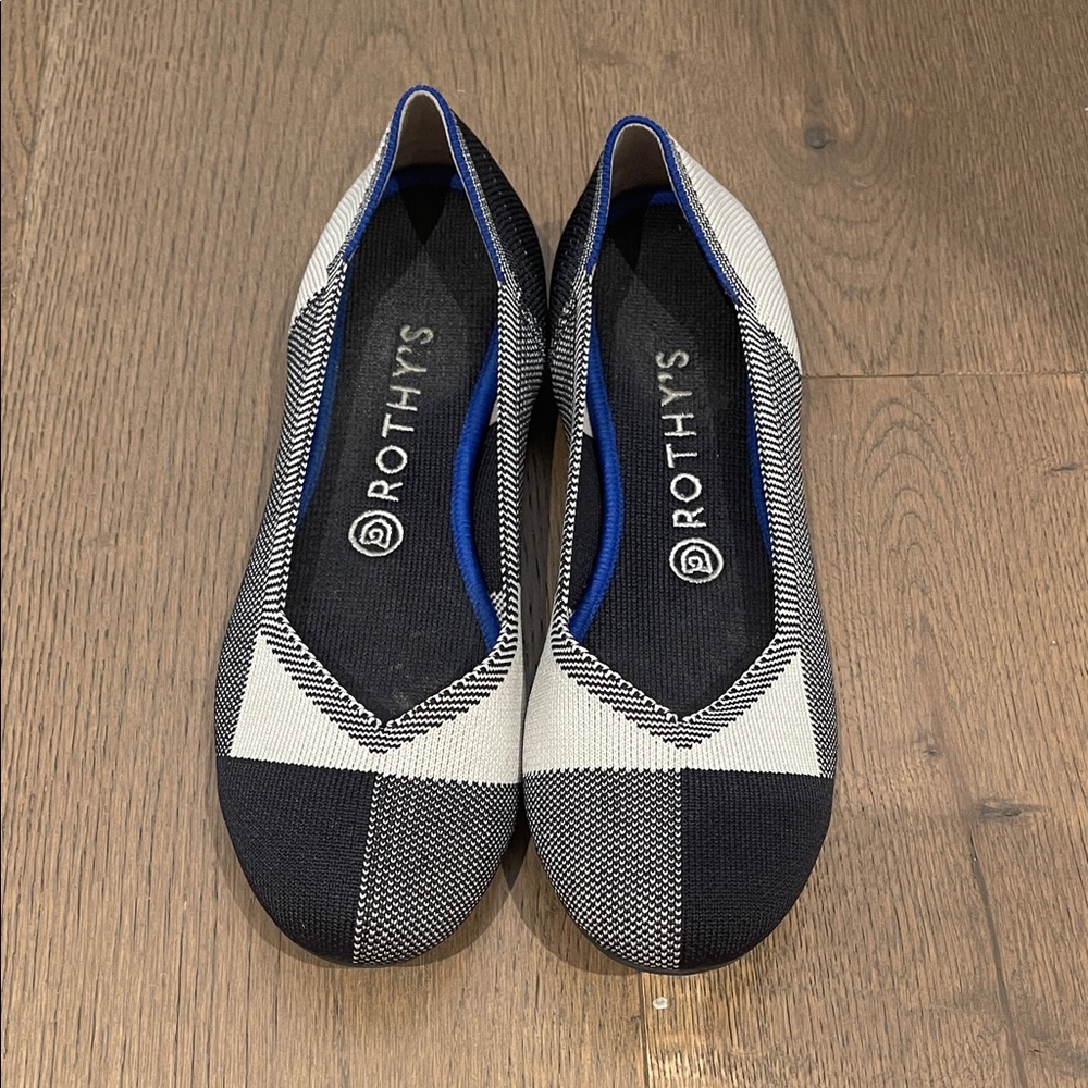 Rothy's Plaid Ballet Flats Size 9